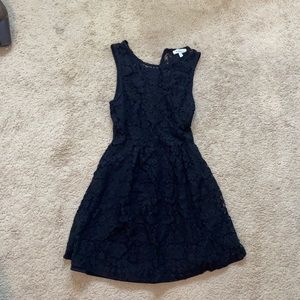 Black lace dress